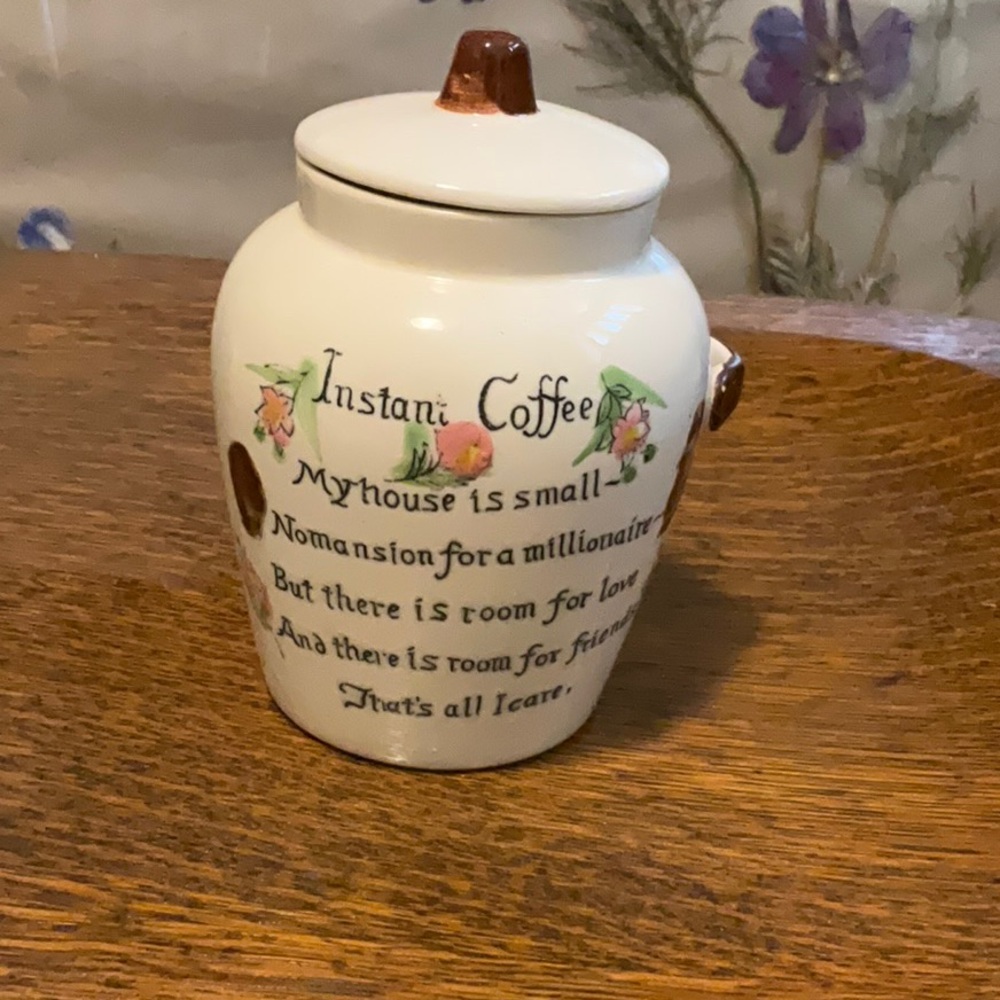 Ceramic Instant Coffee Container
